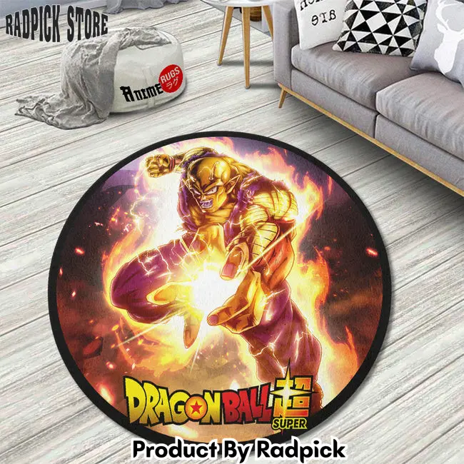 Orange piccolo round rug custom dragon ball super super heroes anime circle carpet  rp5958576